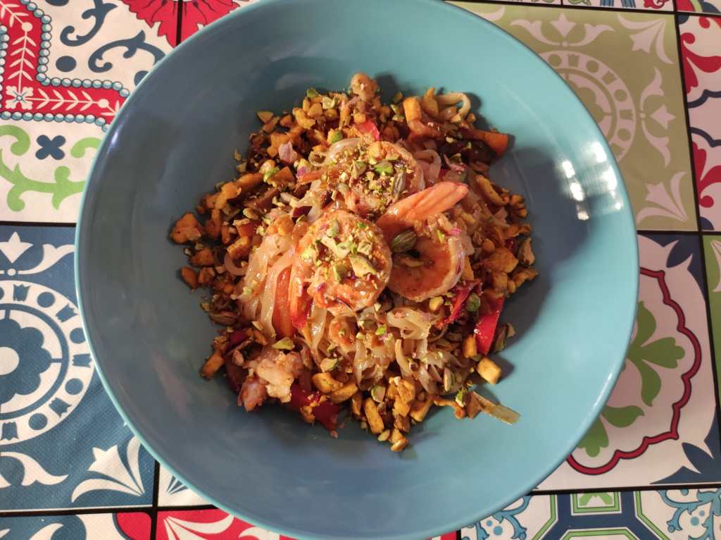 Tallarines de arroz receta saludable