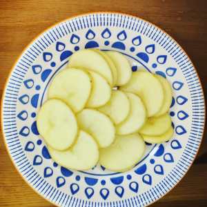 patatas cortadas en rodajas