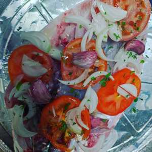 preparación lubina al horno